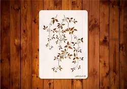 شابلون گل آویز کد n13a