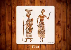 شابلون زن آفریقایی کد t01a