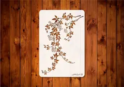 شابلون گل گیاه 110/6