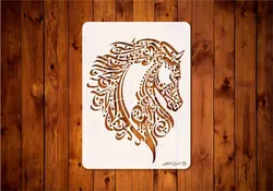 شابلون کالیگرافی اسب 1