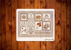 شابلون طرح لیپان آرت کد t21a