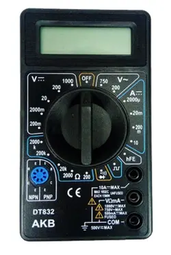 مولتی متر جیبی مدل DT-830