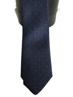 کراوات باریک سرمه ای طرح دار برند d's damat