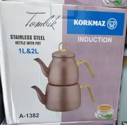 کتری و قوری تمام استیل کرکماز Korakmaz مدل A1382