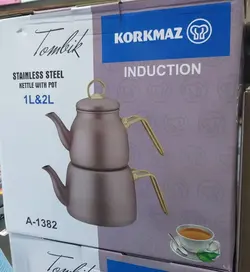 کتری و قوری تمام استیل کرکماز Korakmaz مدل A1382