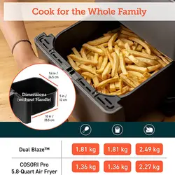 سرخ کن بدون روغن کوزوری مدل CAF-P583S-KUK