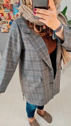 کت چارخونه زنانه b23