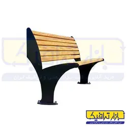 نیمکت چوبی پارکی پایه فلزی