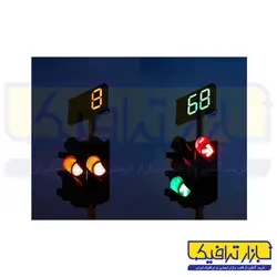 ثانیه شمار چراغ راهنمایی فلزی قابل نصب روی پایه