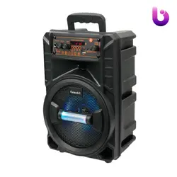 اسپیکر چمدانی بلوتوثی رم و فلش خور Galexbit GS-14 + میکروفون و ریموت کنترل