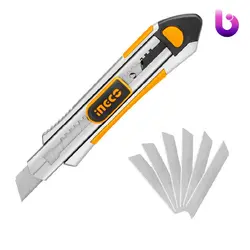 کاتر پلاستیکی 6 تیغ اینکو Ingco HKNS1808 18mm