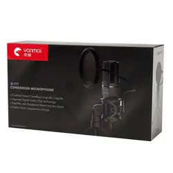 میکروفون کندانسور و سه پایه لرزشگیر Yanmai SF-777 + پاپ فیلتر