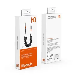 کابل تبدیل فنری Mcdodo CA-0890 Lightning To AUX 1.8m