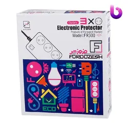 محافظ برق یخچال و فریزر 3 خانه ارت دار فروزش با کابل 2.8 متری FR300
