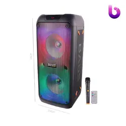 اسپیکر چمدانی بلوتوثی رم و فلش خور Royal RS-D32 + میکروفون و ریموت کنترل