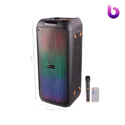 اسپیکر چمدانی بلوتوثی رم و فلش خور Royal RS-D31 + میکروفون و ریموت کنترل