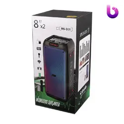 اسپیکر چمدانی بلوتوثی رم و فلش خور Royal RS-D31 + میکروفون و ریموت کنترل