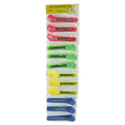 کاتر پلاستیکی بزرگ بسته ۱۲ عددی