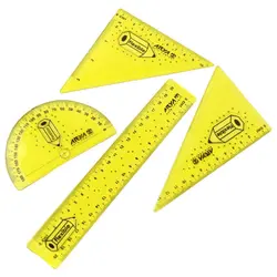 ست نقاله گونیا و خط کش ژله ای Arya 8038