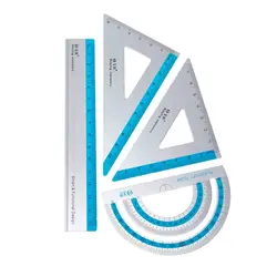 ست نقاله گونیا و خط کش فلزی Baojing Stationery BJ-3601