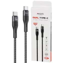 کابل تبدیل فست شارژ Yesido CA156 Type-C To Type-C PD 60W 1m