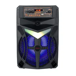 اسپیکر چمدانی بلوتوثی رم و فلش خور Galexbit GS-13 + میکروفون و ریموت کنترل