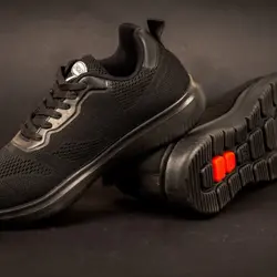 کفش اسپرت مخصوص پیاده روی مردانه فوق العاده شیک و راحت  مدل اسچیکرز رنگ مشکی تمام بندی  4344