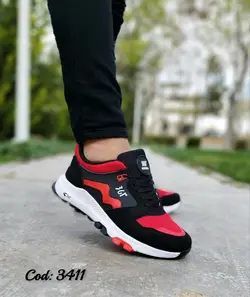 تخفیف این هفته قیمت تولید خرید تکی کفش کتونی  اسپرت مردانه 361 نایک  راحت زیره پیو رویه فابیلاک قرمز 3411