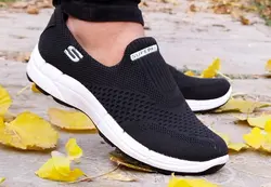 کفش اسپرت مخصوص پیاده روی مردانه فوق العاده شیک و راحت  مدل اسچیکرز رنگ مشکی