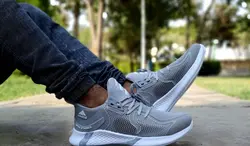 کفش اسپرت مردانه ادیداس فوق العاده شیک و راحت زیره طبی طوسی