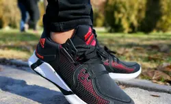 کفش اسپرت مردانه ادیداس فوق العاده شیک و راحت زیره طبی مشکی قرمز