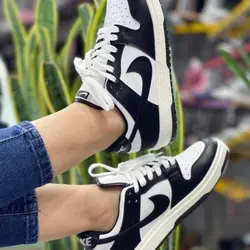 کفش اسپرت زنانه نایک جردن دخترانه ارسال درب منزل مشکی سفید