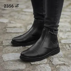 کفش نیم بوت ساقدار مجلسی اداری مردانه پسرانه مشکی  با ارسال رایگان  2356