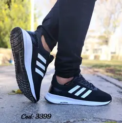 حراج باورنکردنی کفش اسپرت مردانه و پسرانه مدل اسپیسرمناسب برای پیاده روی مشکی سفیدبا ارسال رایگان