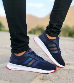 حراج ویژه کفش اسپرت مردانه و پسرانه مدل اسپیسر سبک و راحت سورمه ای هواوگرامی با ارسال رایگان