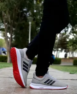 حراج باورنکردنی کفش اسپرت مردانه و پسرانه مدل اسپیسر مناسب برای افراد خوش سلیقه طوسی مشکی با ارسال رایگان