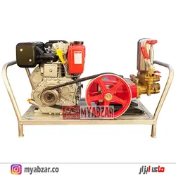 موتور پمپ و سمپاش زنبه ای کاما 9 اسب با پمپ 120 بار فارمر