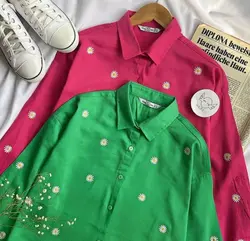 شومیز گلدوزی بابونه