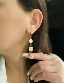 گوشواره سکه ای ژوپینگ‌