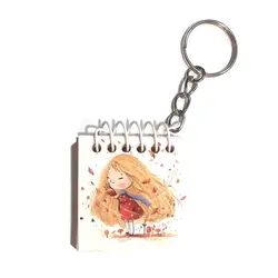 جاسوئیچی طرح دفترچه مدل دختر مو طلایی