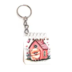 جاسوئیچی طرح دفترچه مدل سگ و لانه