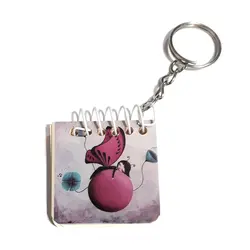 جاسوئیچی طرح دفترچه مدل دختر پروانه ای