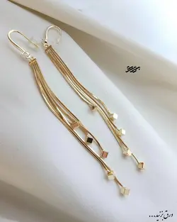 گوشواره آویز مربعی