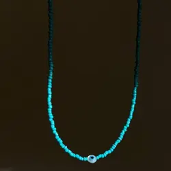 منجوق 38 سانتی ابی فیروزه ای چشم نظر گرد