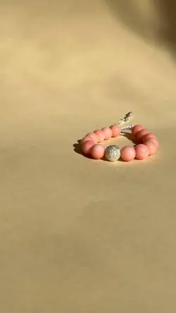 سنگ مرجان صورتی با گوی شن پاش ایتالیایی