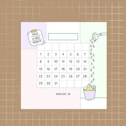 برگه های تقویم گلدونک