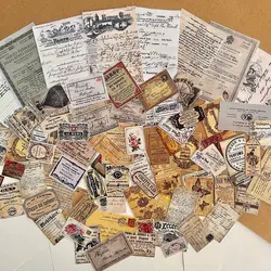 پک استیکر طرح کاغذ قدیمی