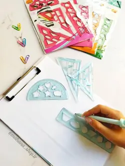 ست گونیا نقاله ژله‌ای