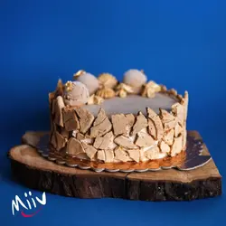 کیک بستنی کارامل و قهوه