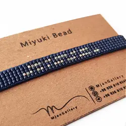 M0110 _ دستبند مورس  5 ردیفه ( منجوق میوکی )